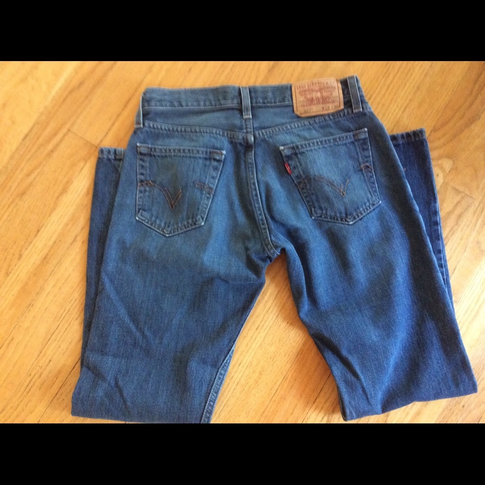 Vintage Levi 527 Bootcut 29 by 30 dark wash